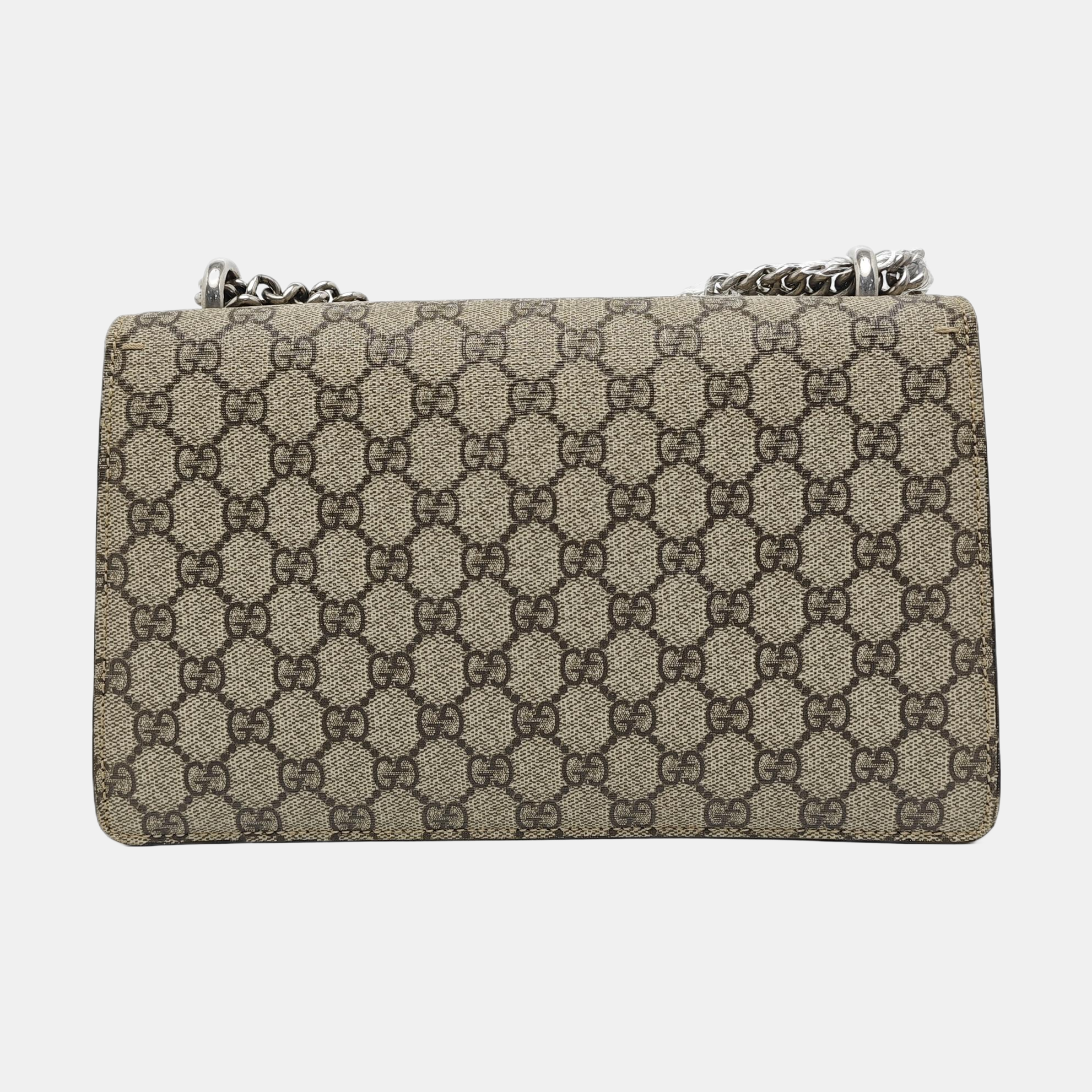 Authenticated pre-owned  Dionysus Small Monogram Coated Canvas Beige - Shoulder Bag at Looply