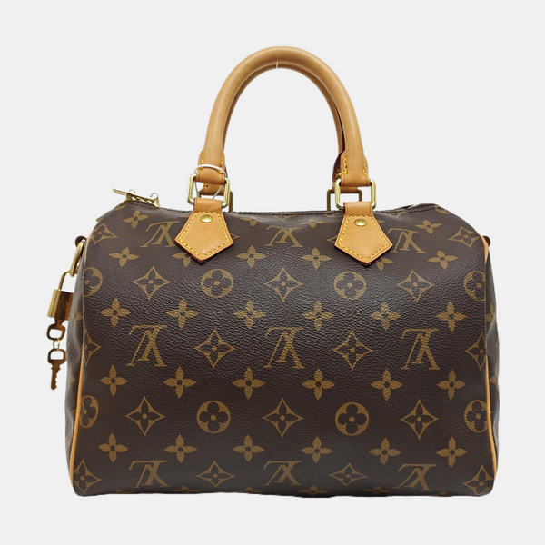 SPEEDY 25 Monogram Coated Canvas Brown