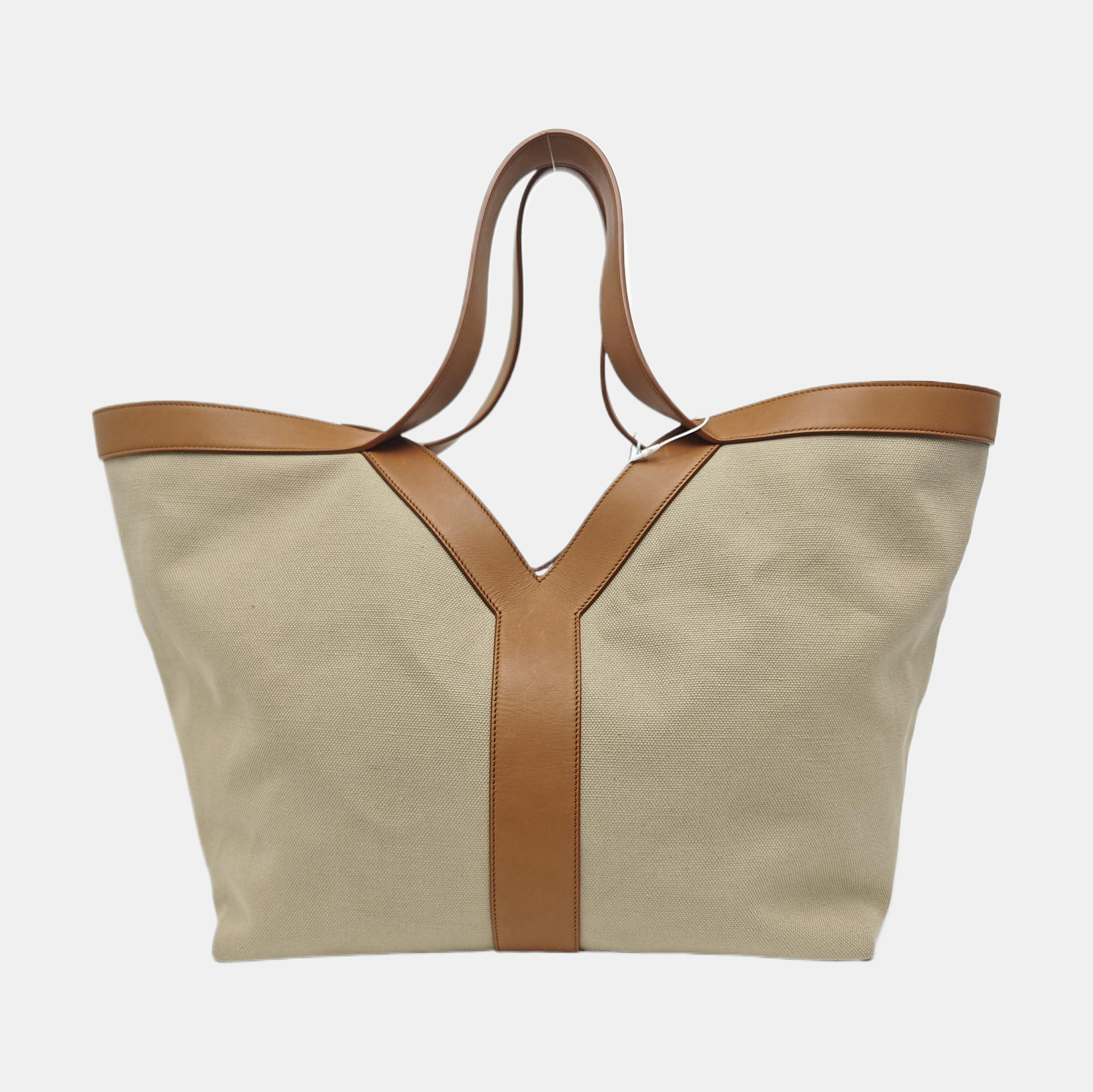 Y Quilted Canvas Beige
