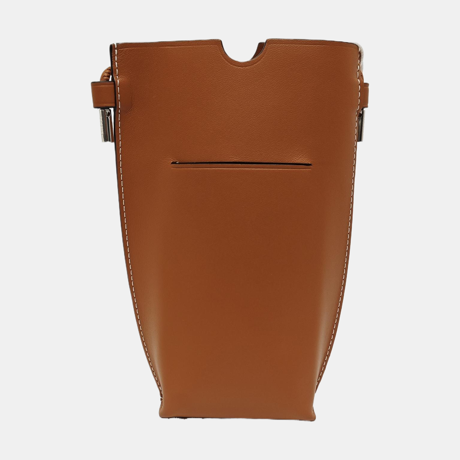 Calfskin Shoulder Bag Brown