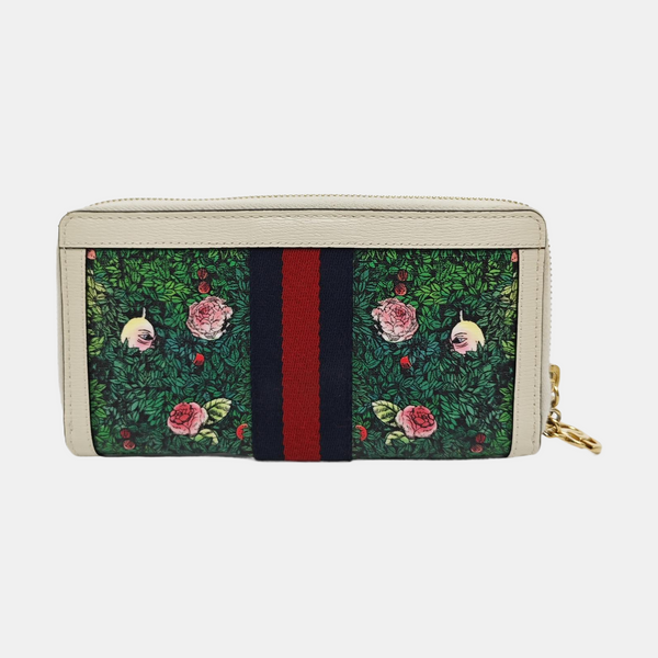 Ophidia Mini Monogram Coated Canvas Beige Wallet