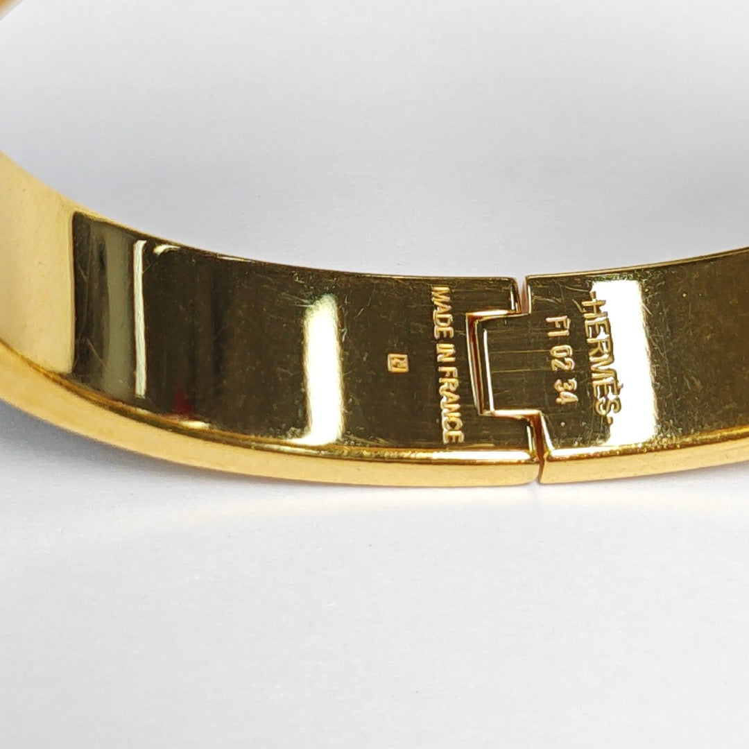 Clic H Metal Gold Bangle