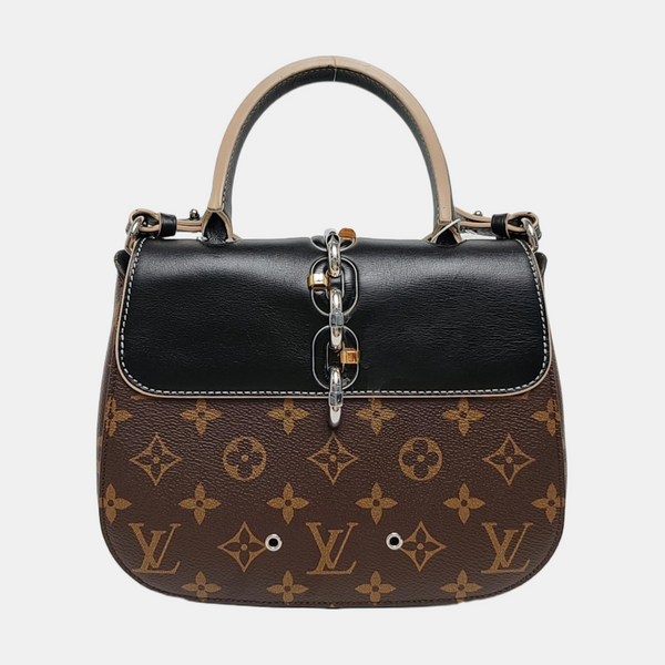 CHAIN IT PM Monogram Coated Canvas Black