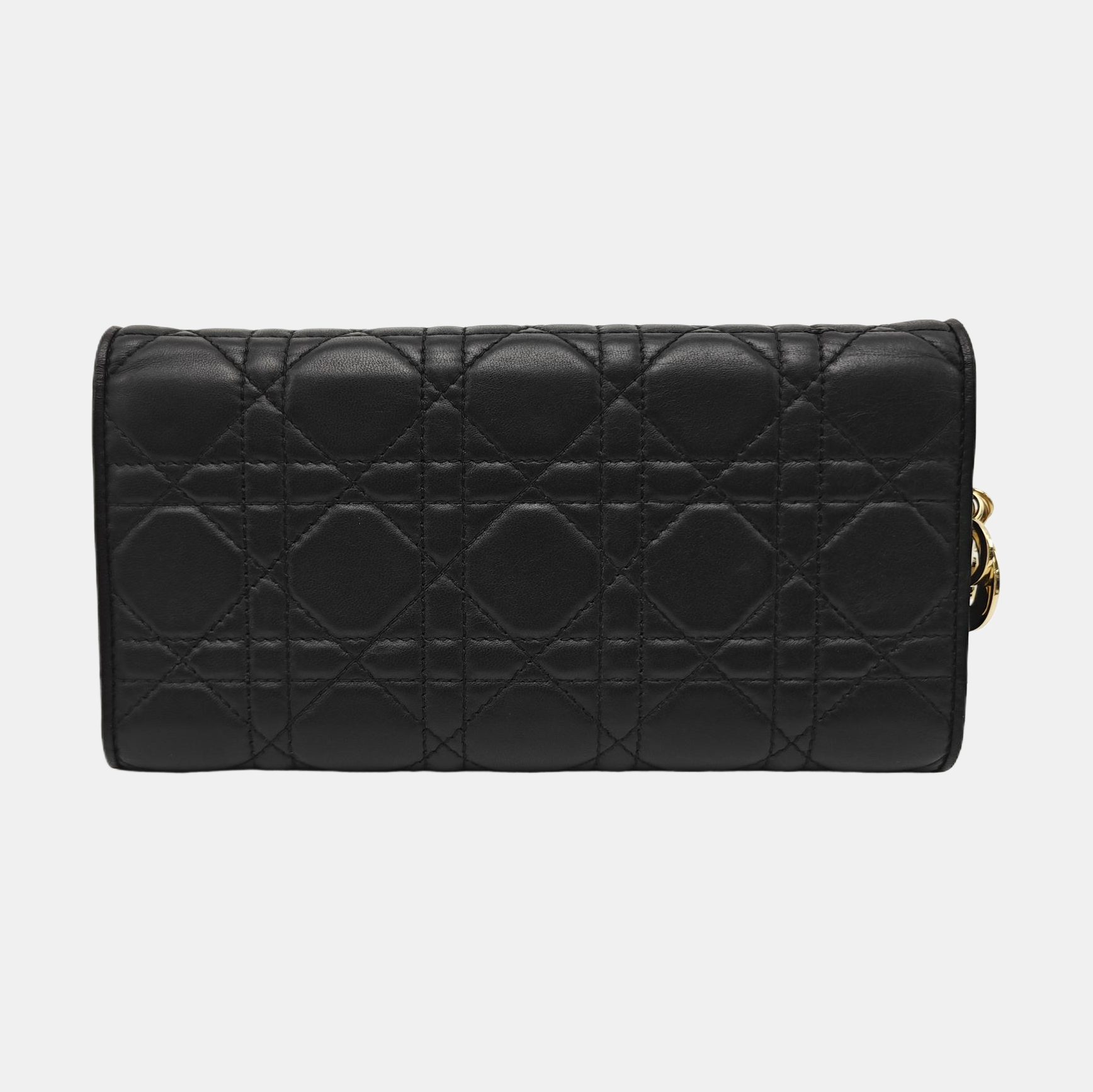 Lady Dior Small Cannage Lambskin Black