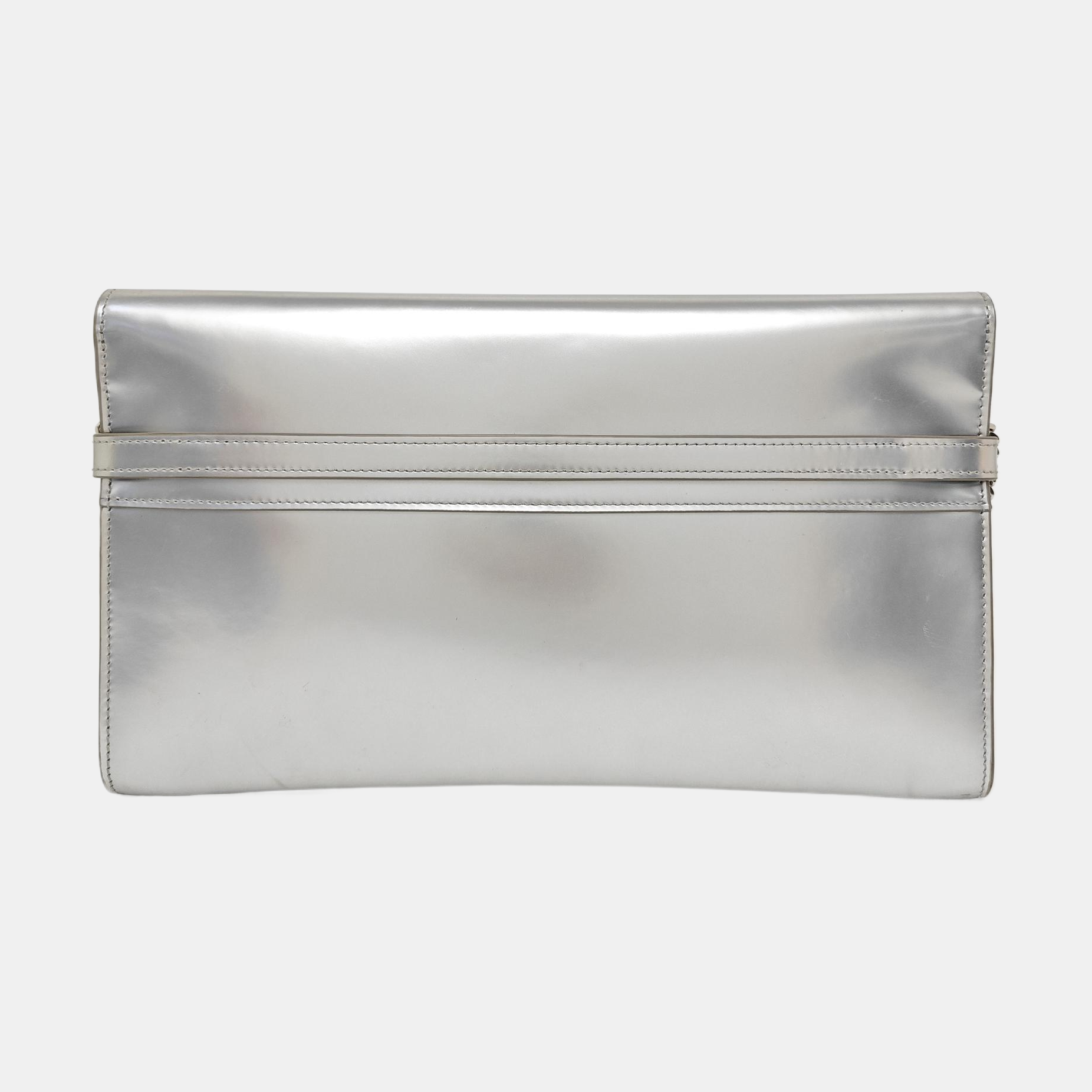 MANHATTAN Medium Calfskin Silver