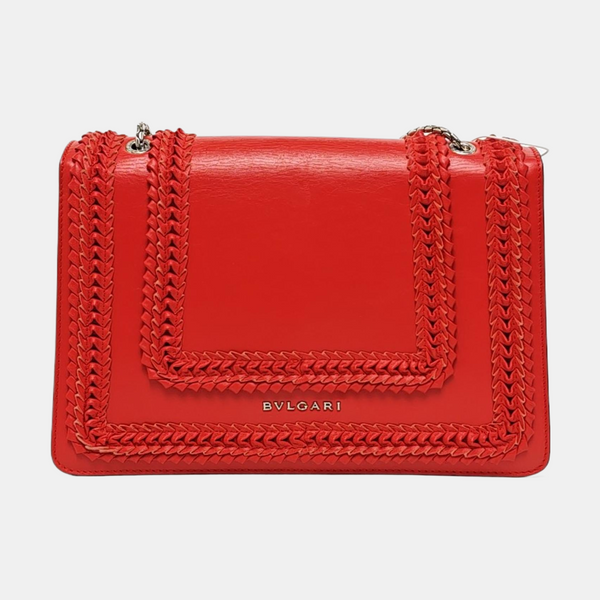 SERPENTI FOREVER Medium Calfskin Red