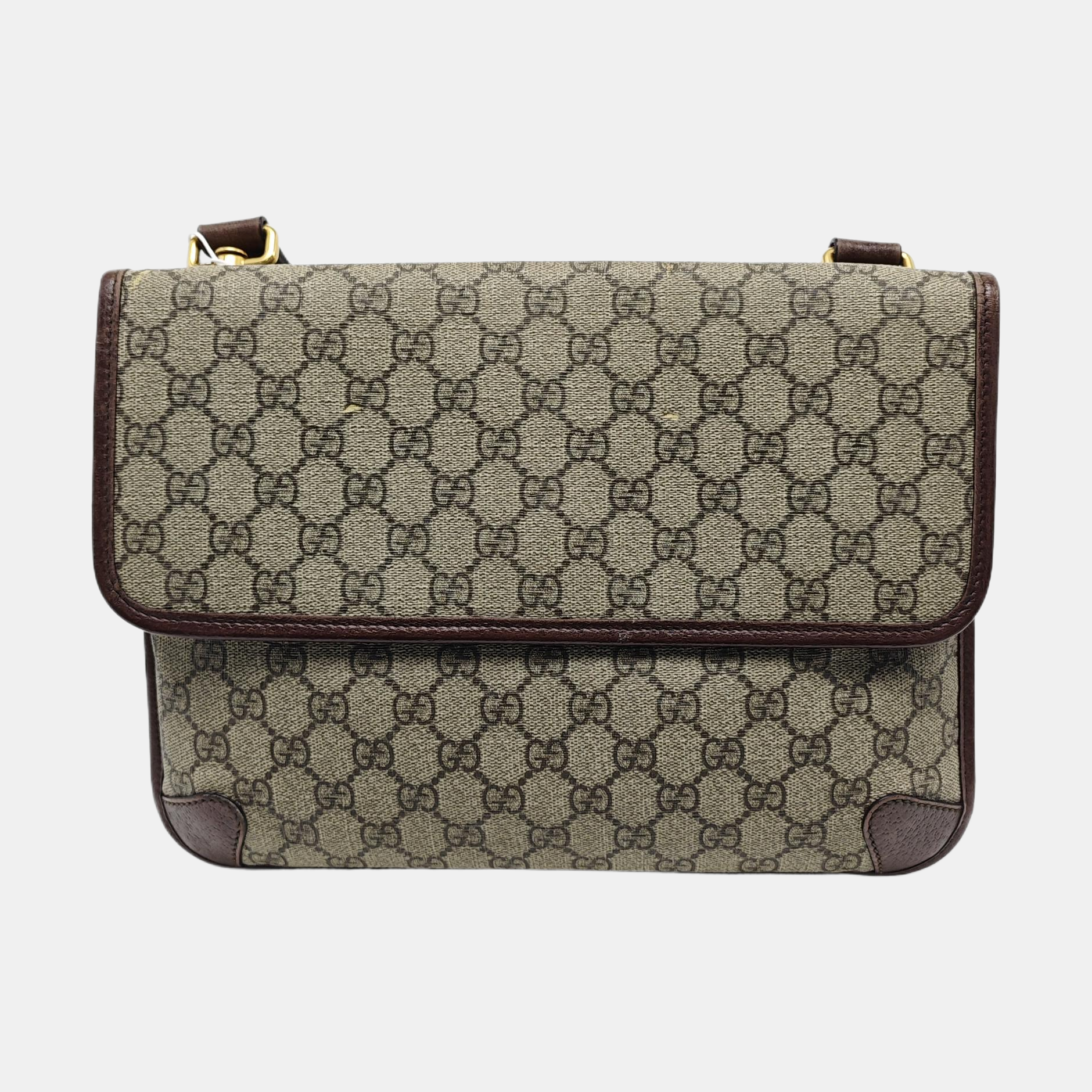 Neo Vintage Large Monogram Coated Canvas Brown