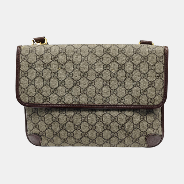Neo Vintage Large Monogram Coated Canvas Brown