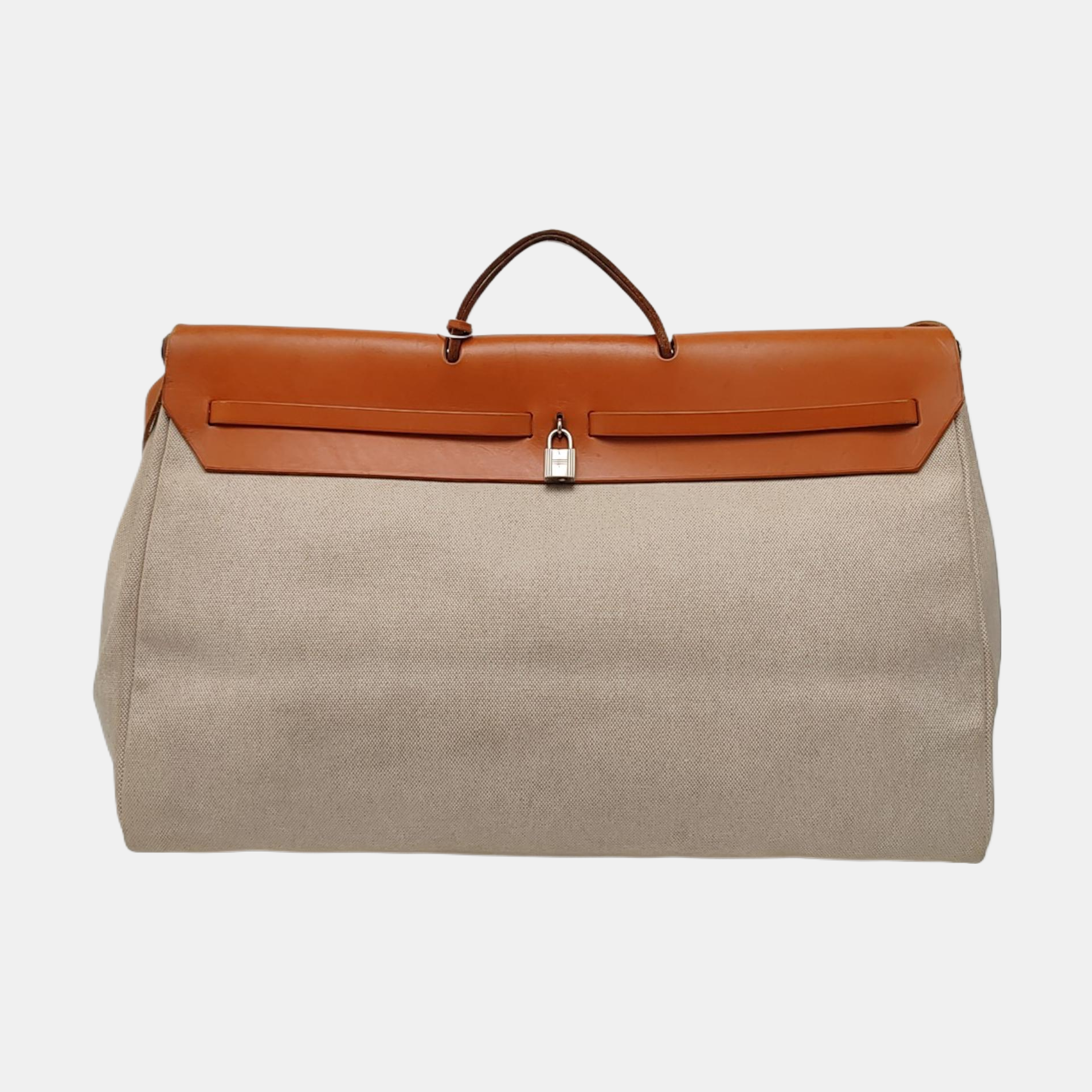 Authenticated pre-owned  Herbag Coated Canvas White - Shoulder Bag at Looply