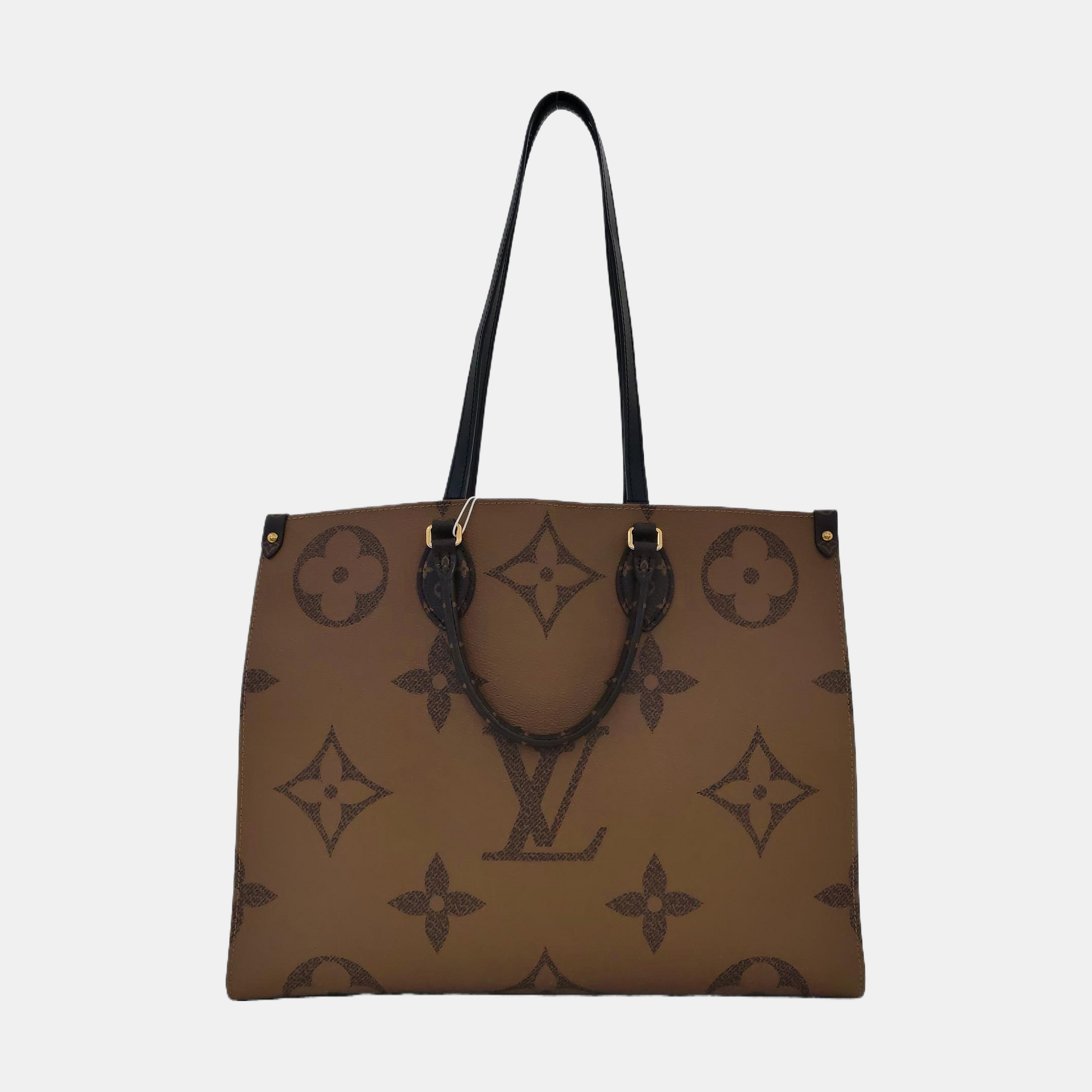 Authenticated pre-owned  ONTHEGO GM Monogram Coated Canvas Brown - Tote Bag at Looply