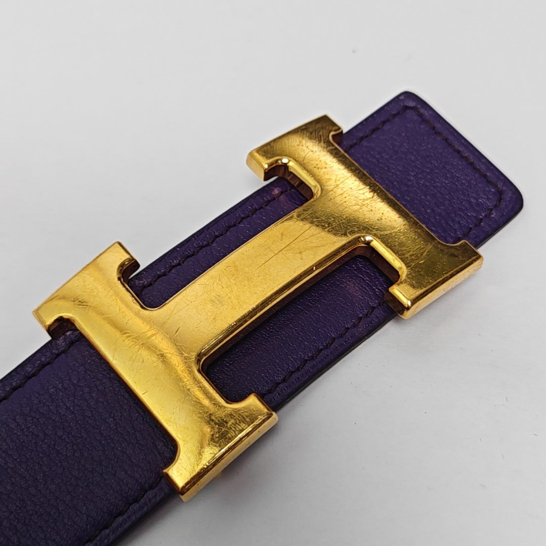 Leather Belt Purple