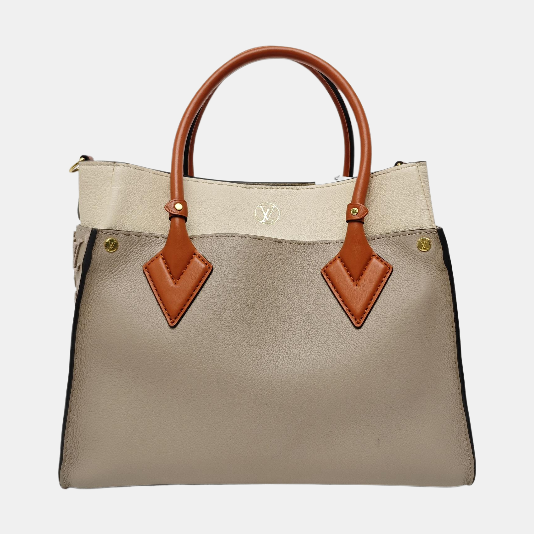 ON MY SIDE MM Monogram Calfskin Gray