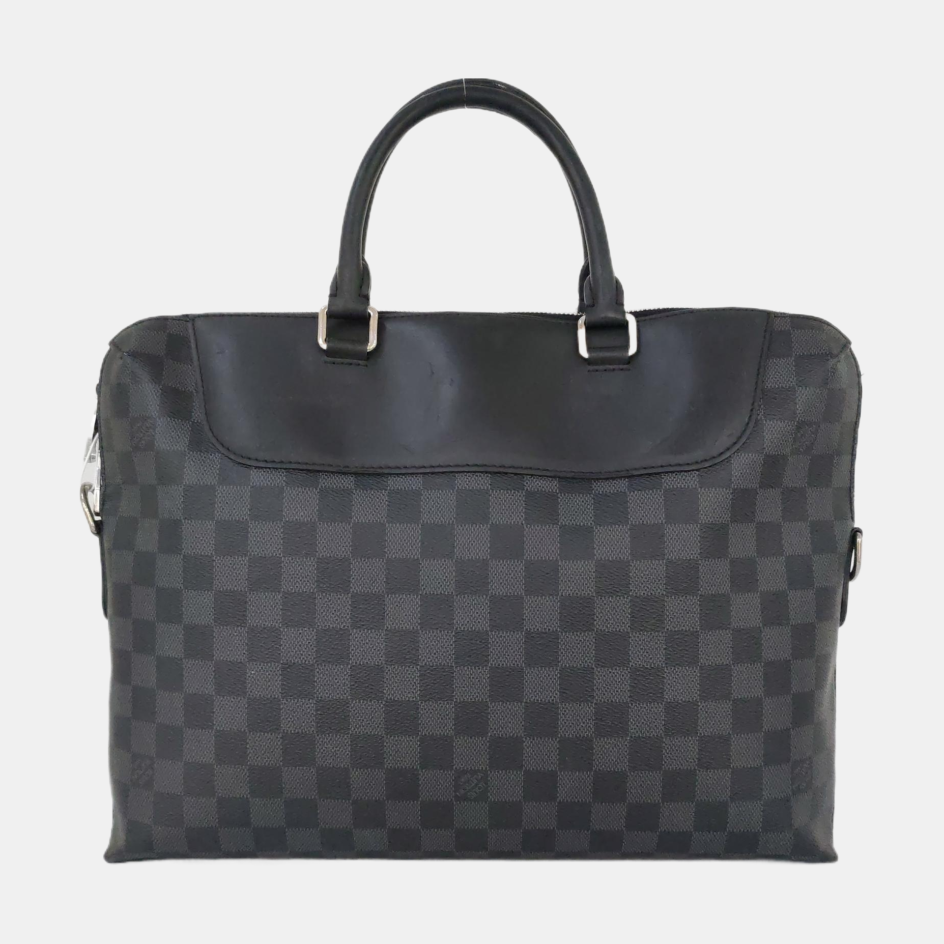 PORTE-DOCUMENTS Damier Graphite Coated Canvas Black