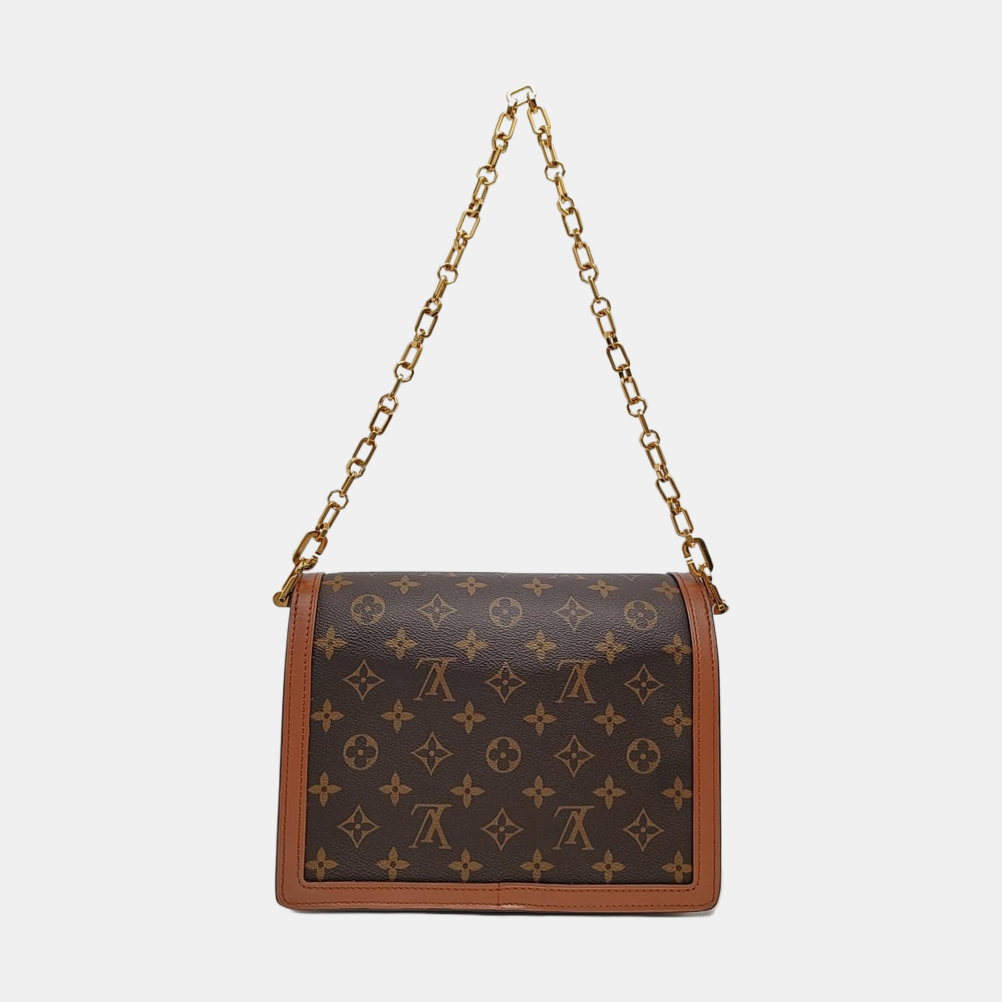 DAUPHINE MM Monogram Coated Canvas Brown