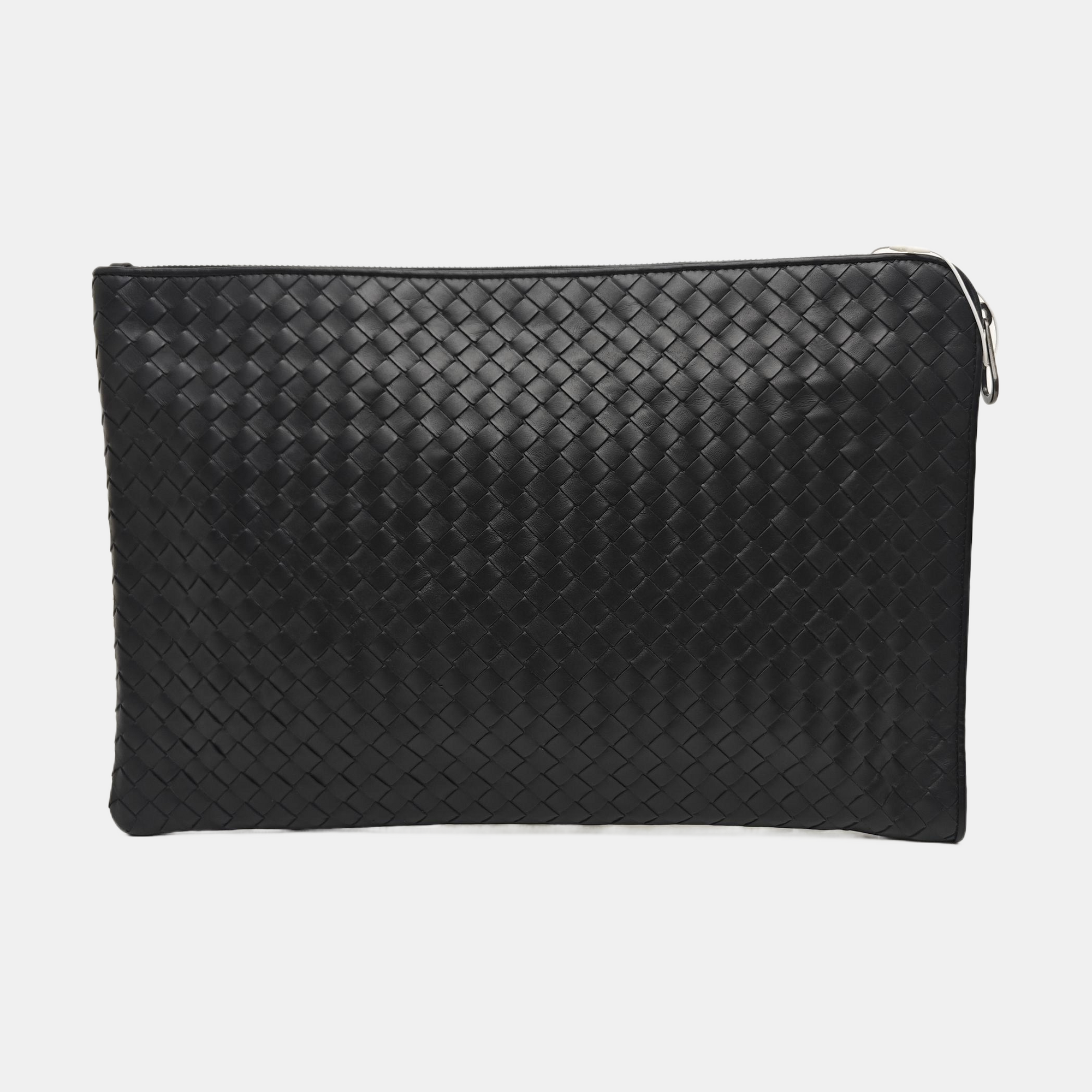 Calfskin Clutch Black