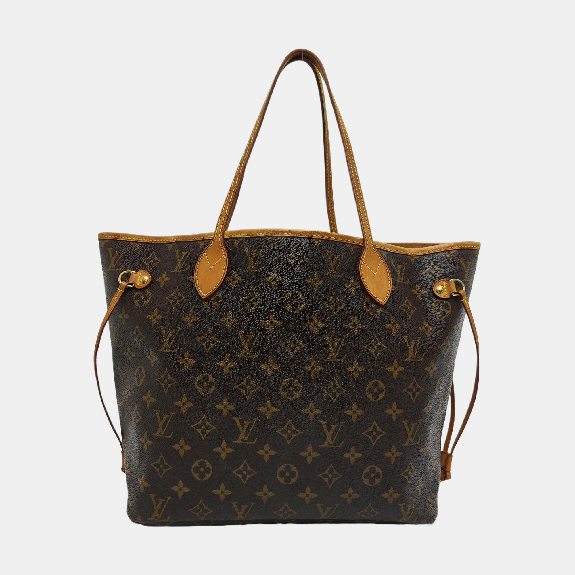 NEVERFULL MM Monogram Coated Canvas Brown
