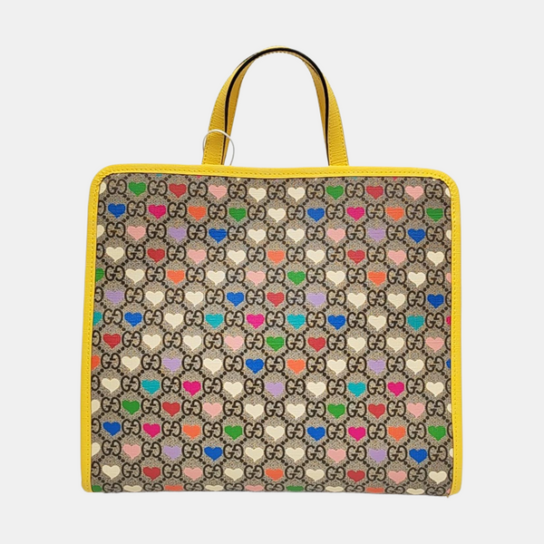 Children’s GG Bucket Monogram Coated Canvas Beige