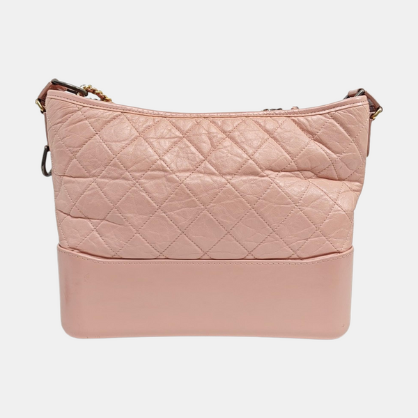 GABRIELLE Medium Quilted Calfskin Pink