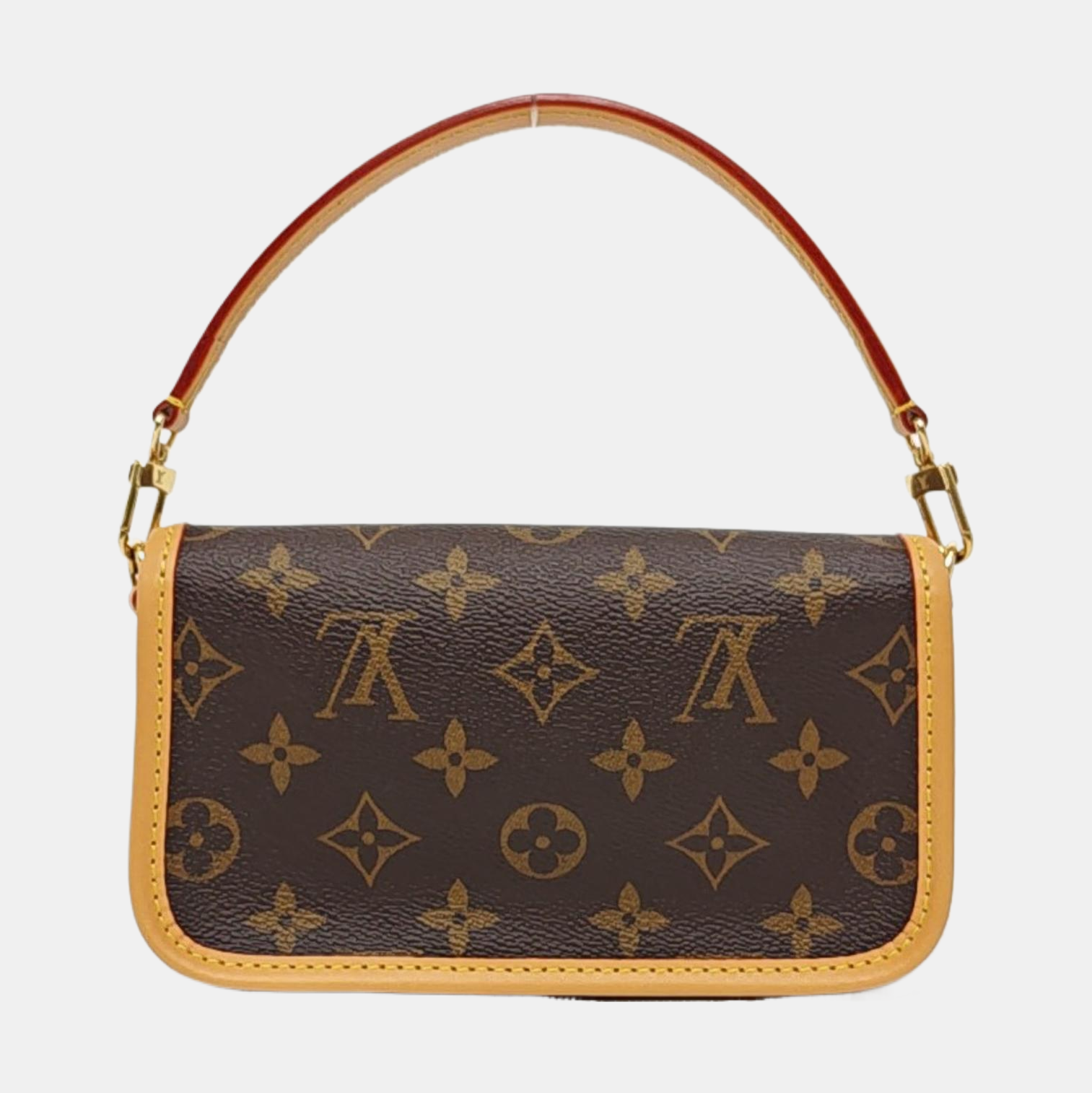 DIANE Nano Monogram Coated Canvas Brown