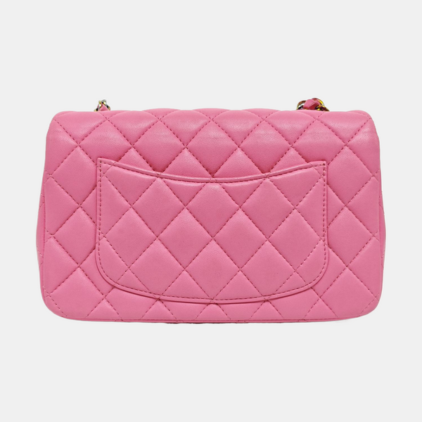 CLASSIC FLAP Mini Quilted Lambskin Pink