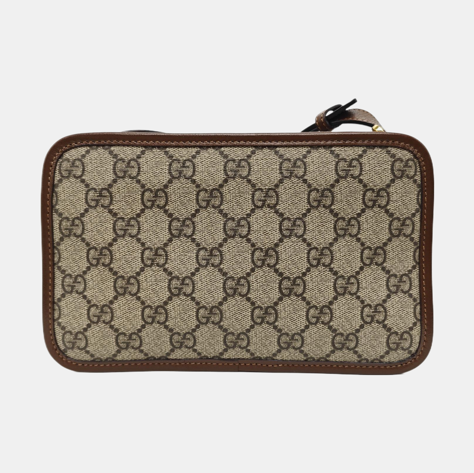 GG Supreme Mini Monogram Coated Canvas Beige