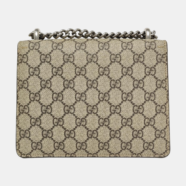 Dionysus Mini Monogram Coated Canvas Beige