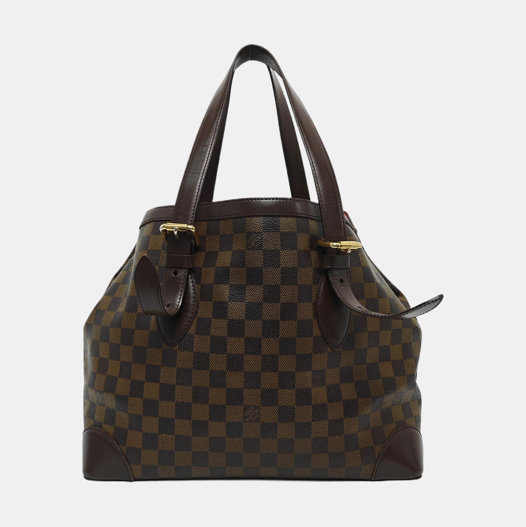 HAMPSTEAD MM Damier Ebene Coated Canvas Brown