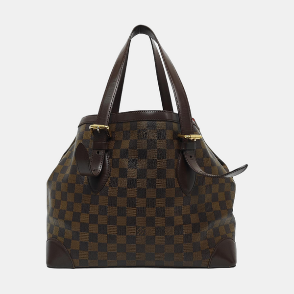 HAMPSTEAD MM Damier Ebene Coated Canvas Brown