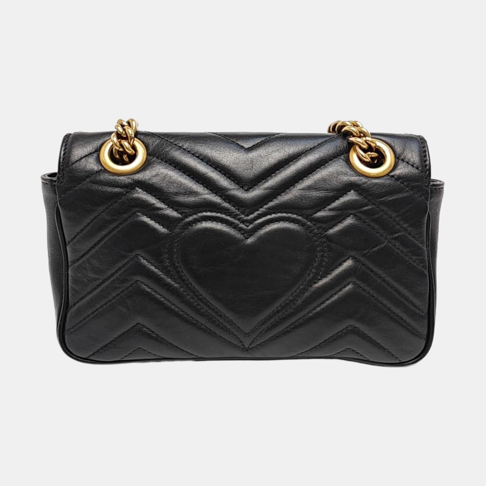 GG Marmont Small Quilted Calfskin Black
