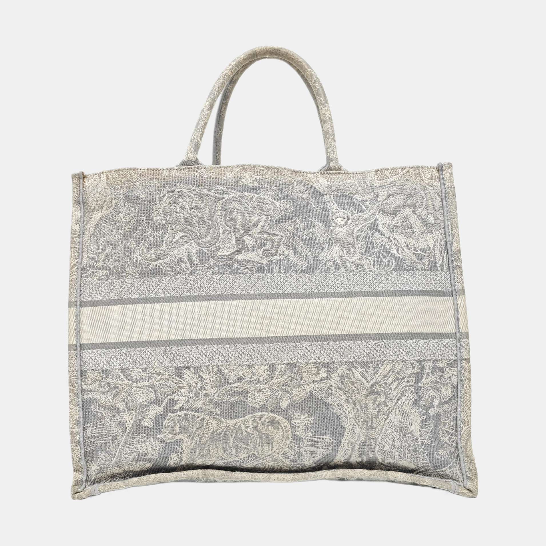 Book Tote Large Fabric Gray