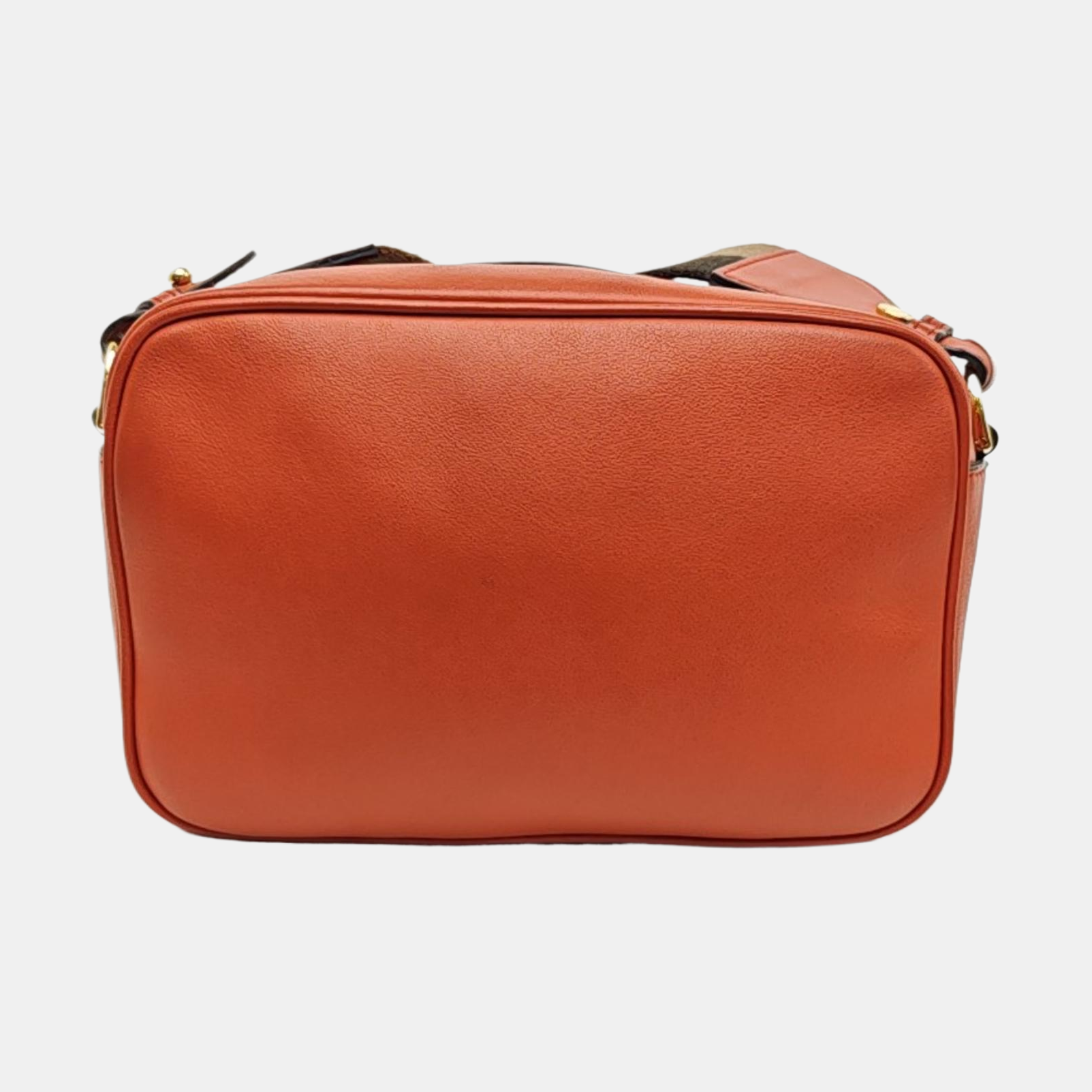 Leather Shoulder Bag Mini Orange