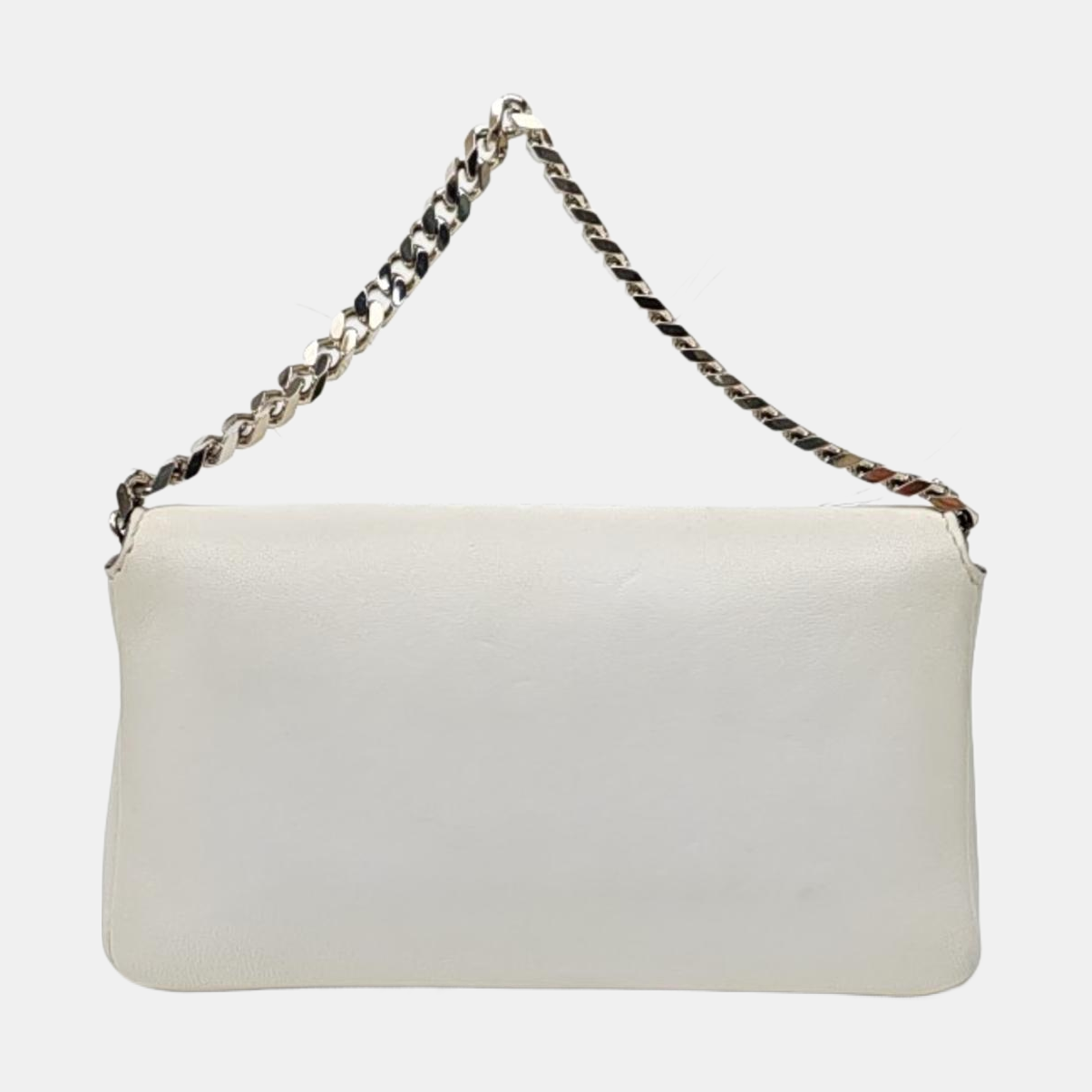 Baguette Micro Calfskin White