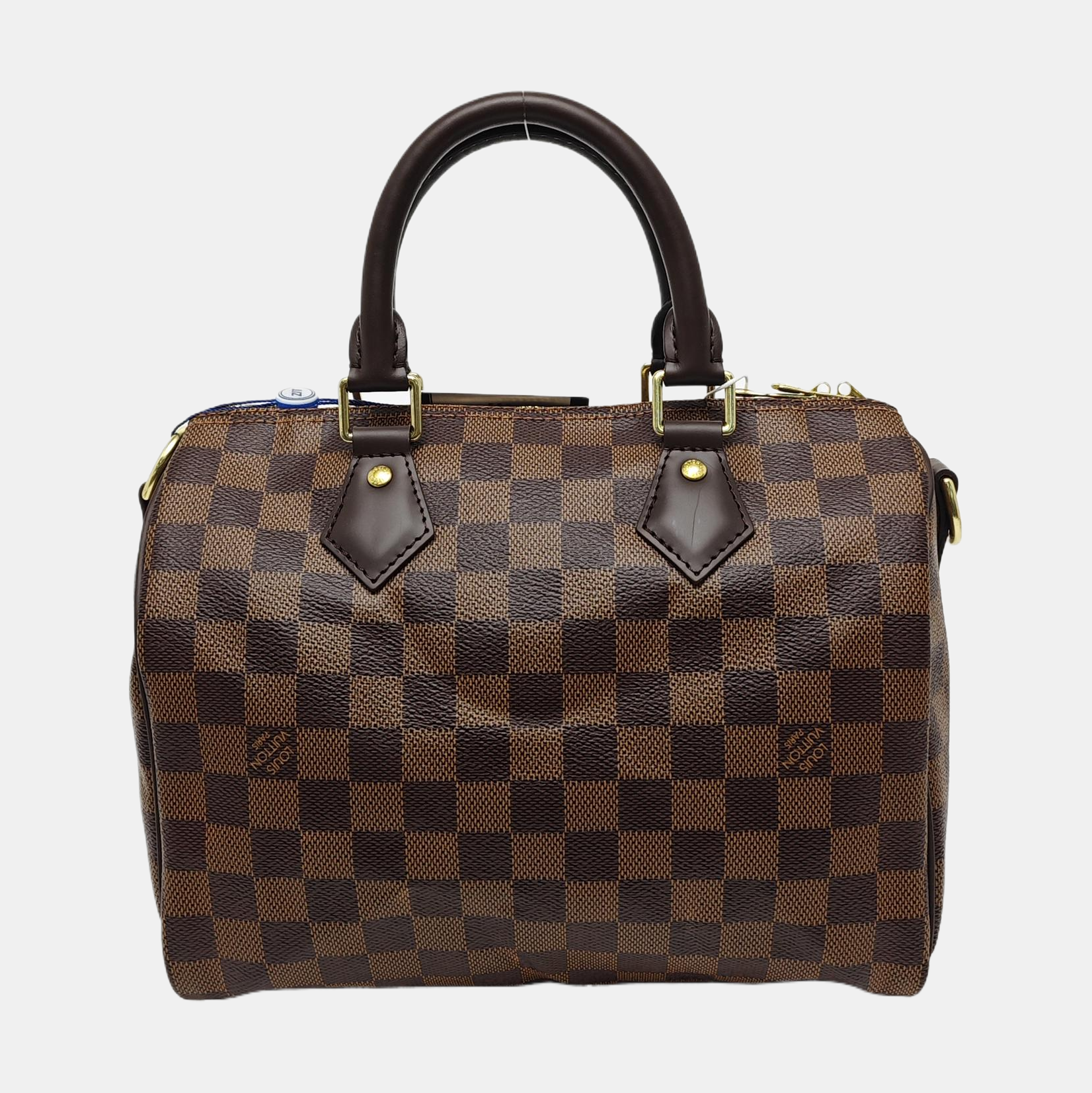 SPEEDY 25 Damier Ebene Coated Canvas Brown
