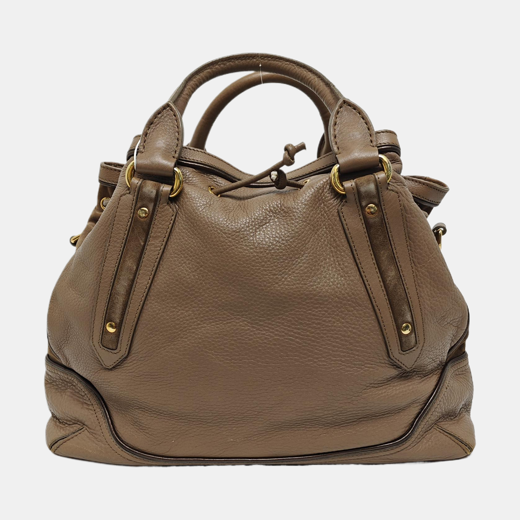 Calfskin Shoulder Bag Brown