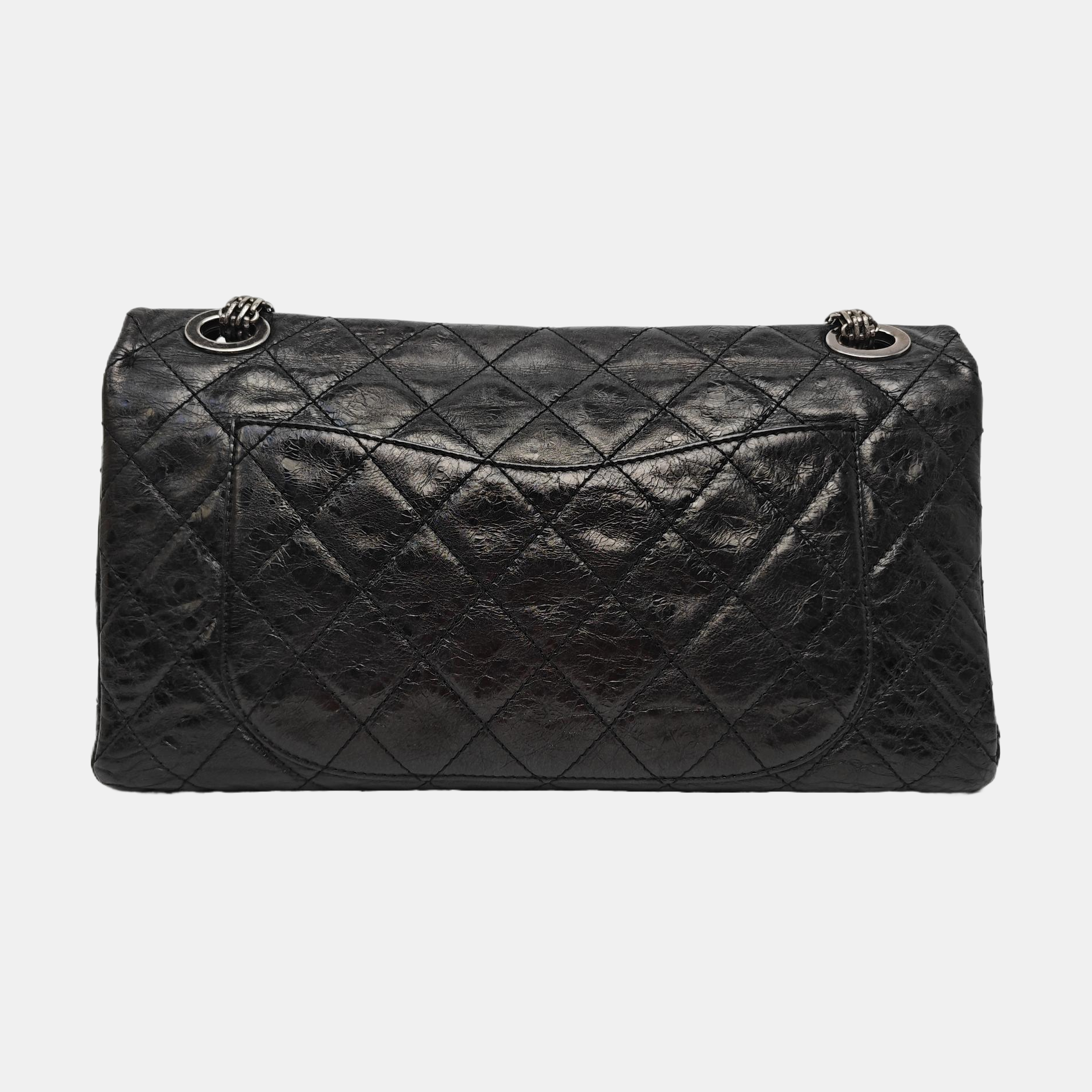 2.55 227 Quilted Calfskin Black