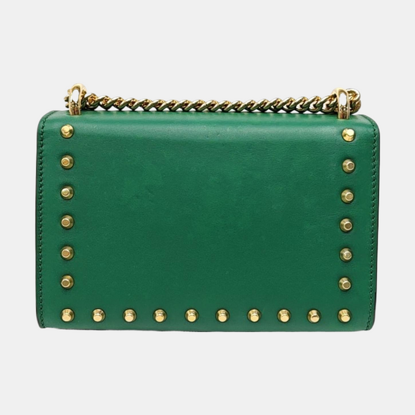Padlock Small Calfskin Green