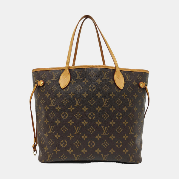 NEVERFULL MM Monogram Coated Canvas Brown