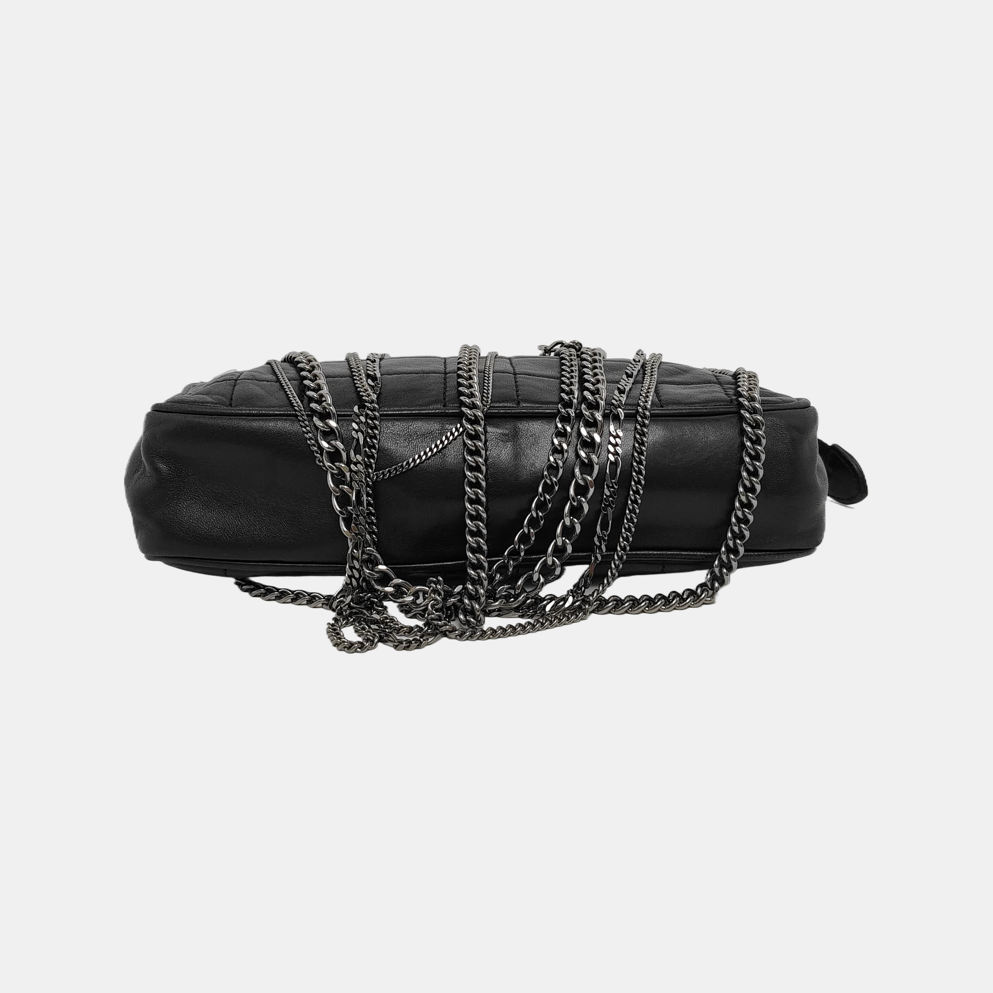 CHOCOLATE BAR Quilted Lambskin Black