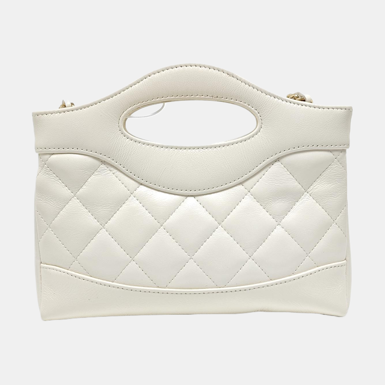 CHANEL 31 Mini Quilted Lambskin White