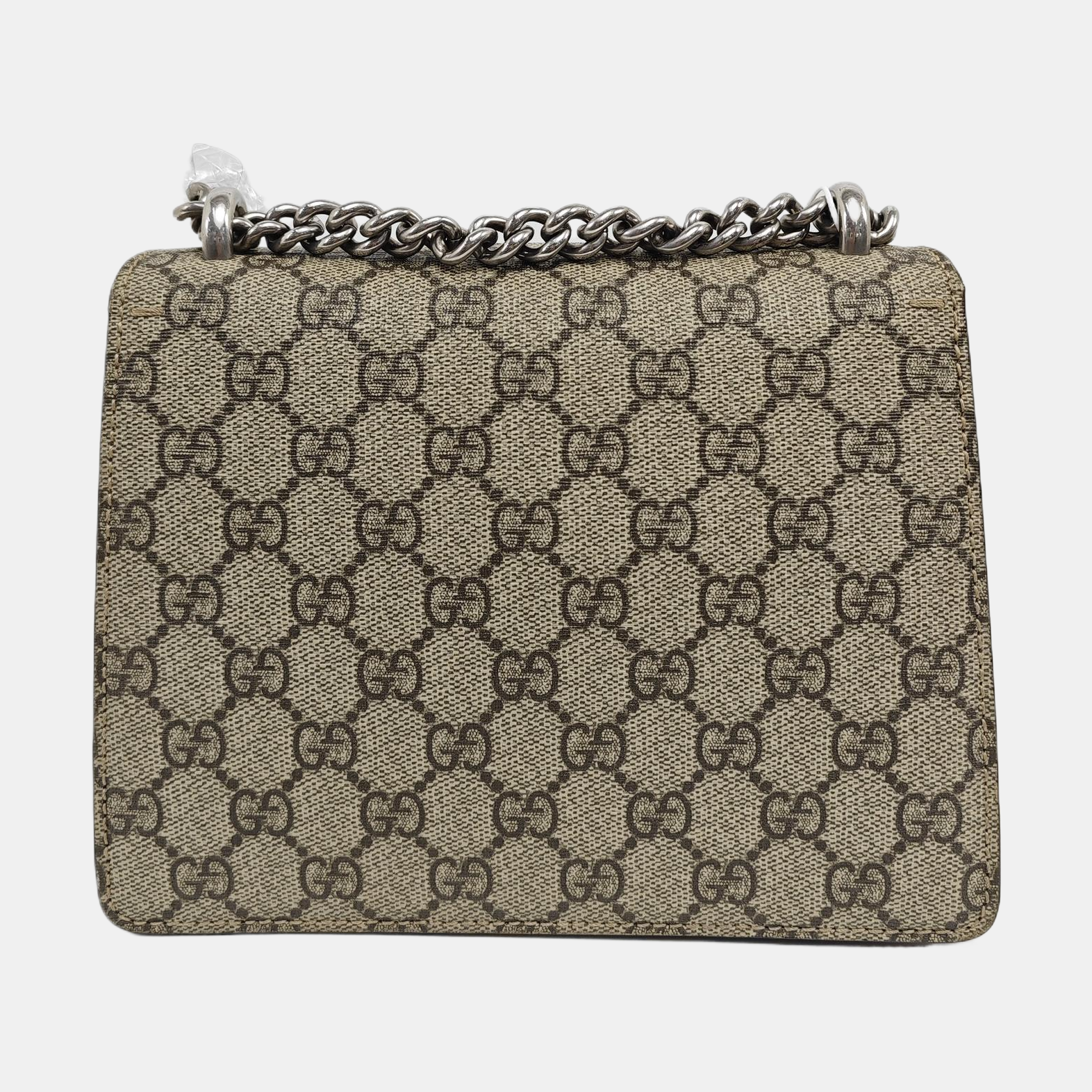 Dionysus Mini Monogram Coated Canvas Beige