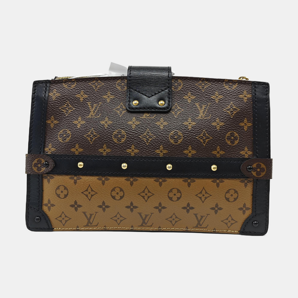 TRUNK Monogram Coated Canvas Brown