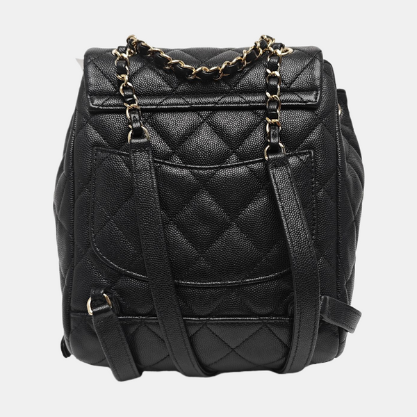 URBAN SPIRIT Small Quilted Grained Calfskin Black