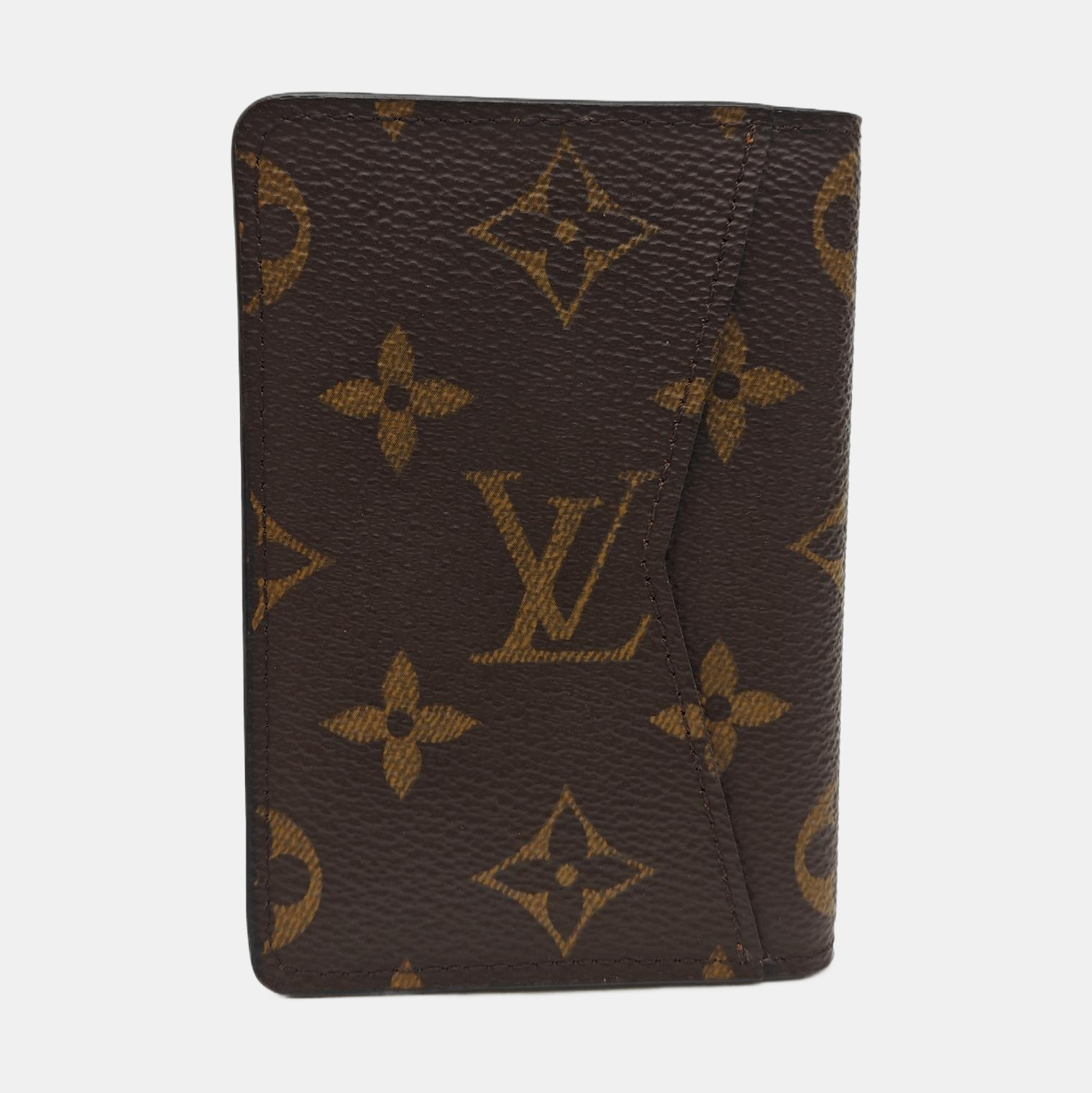 JAMES Monogram Coated Canvas Brown Card Holder