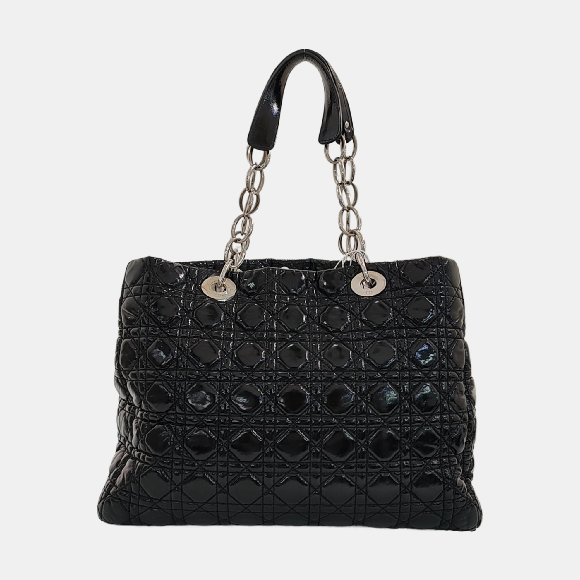 Dior Soft Cannage Patent Leather Black