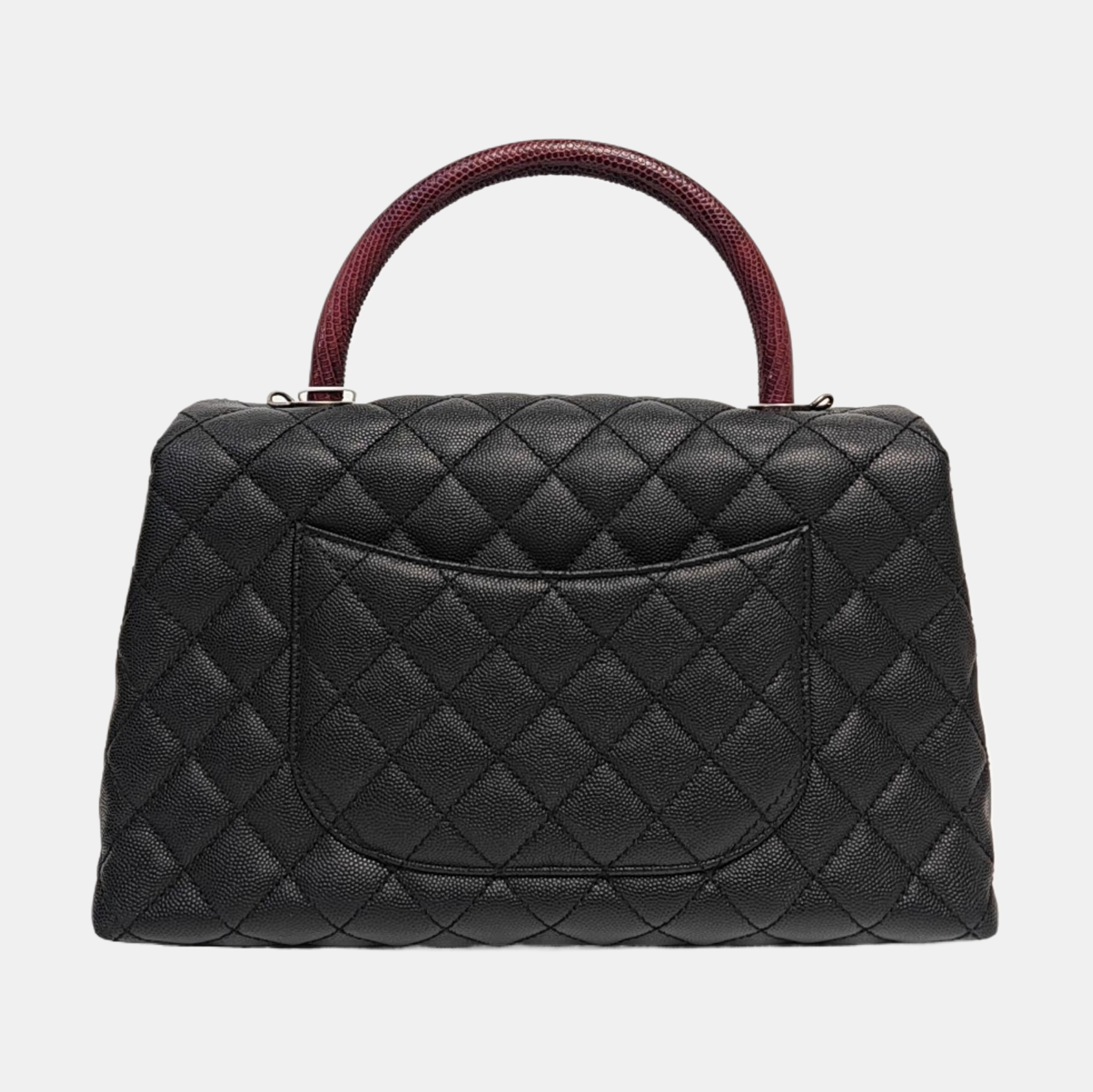 COCO HANDLE Medium Quilted Grained Calfskin Multicolor