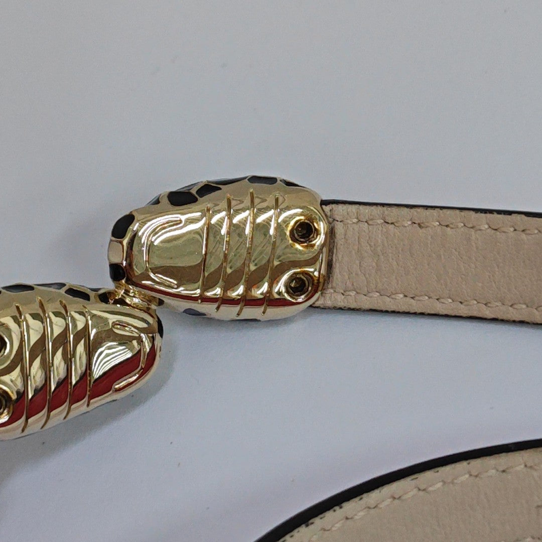 SERPENTI Brass Red Bracelet