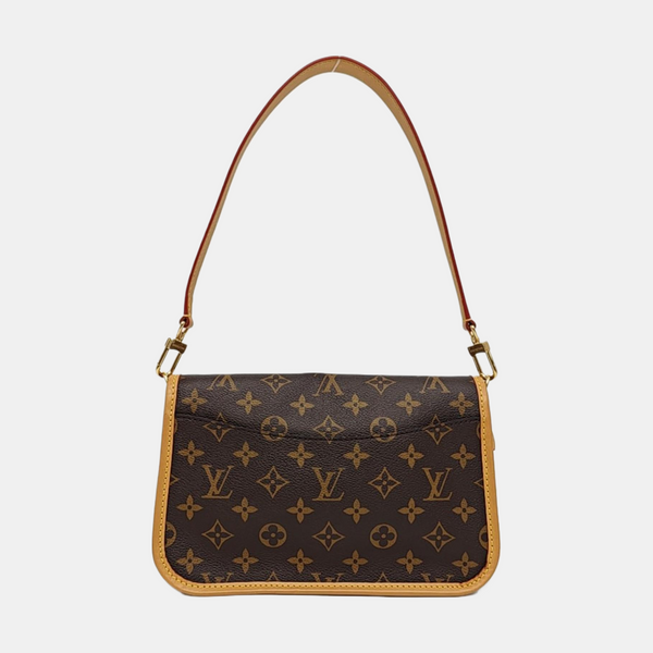 DIANE Monogram Coated Canvas Brown