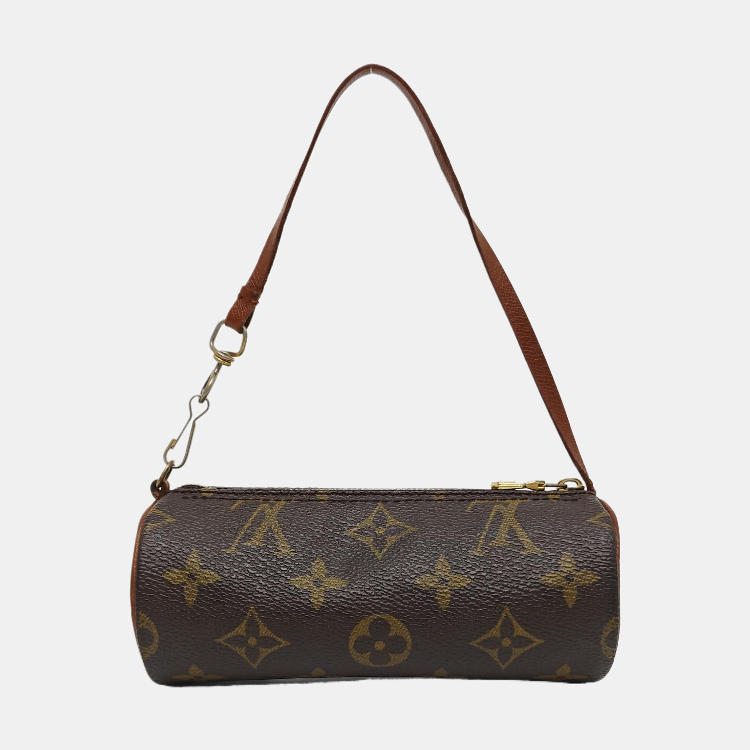 PAPILLON Mini Monogram Coated Canvas Brown