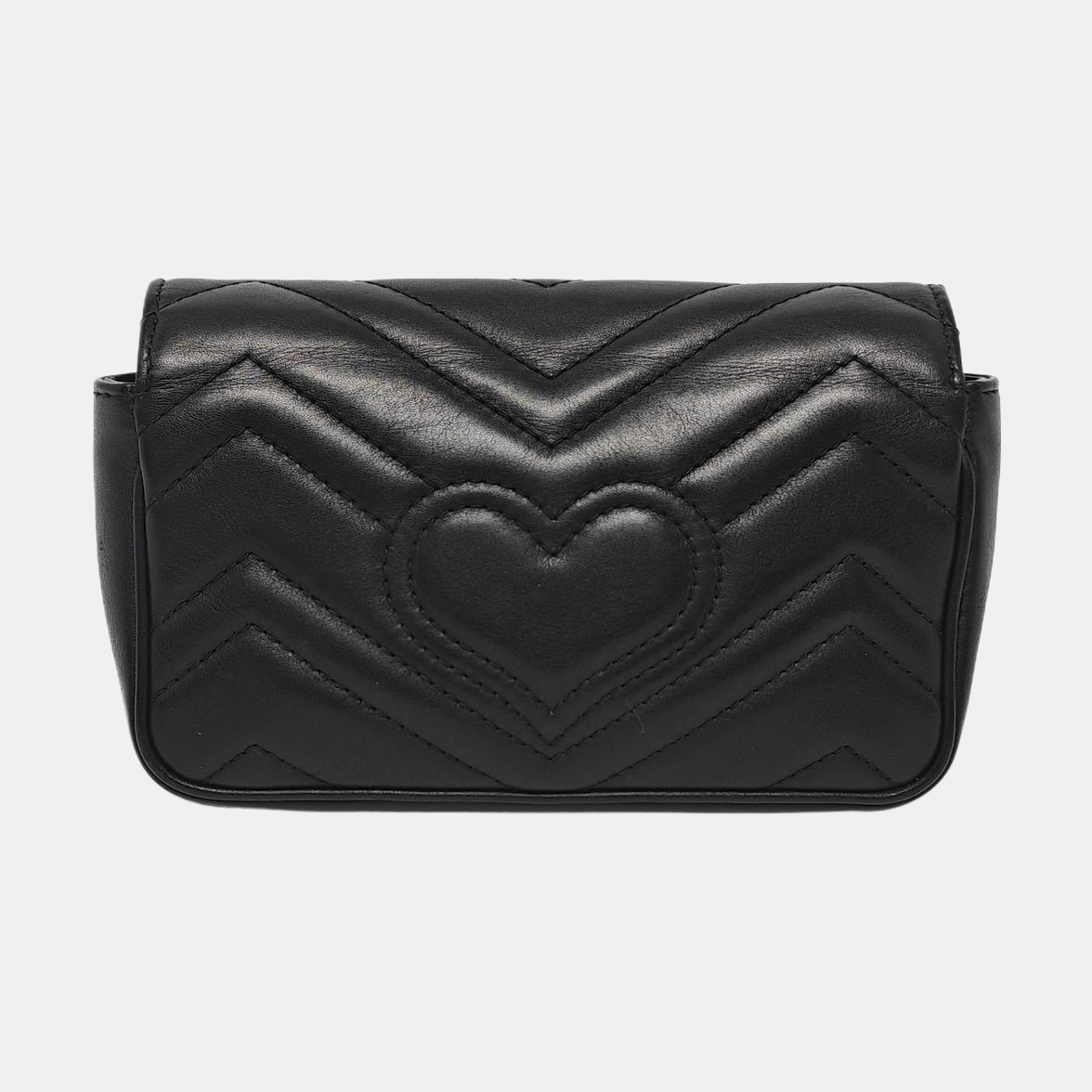 GG Marmont Mini Quilted Calfskin Black