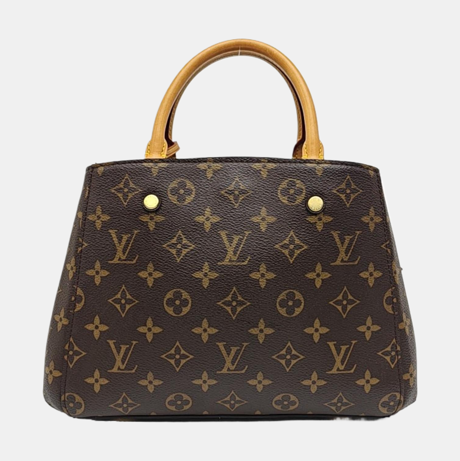 MONTAIGNE Monogram Coated Canvas Brown